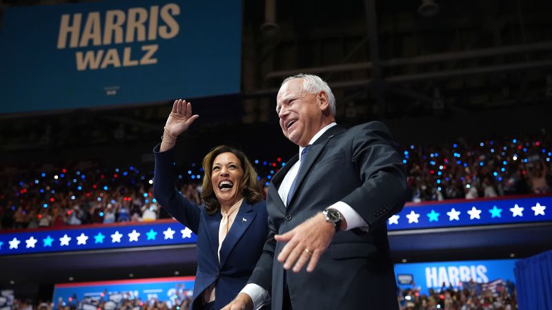 Harris and Walz to sit with CNN for exclusive first joint interview...